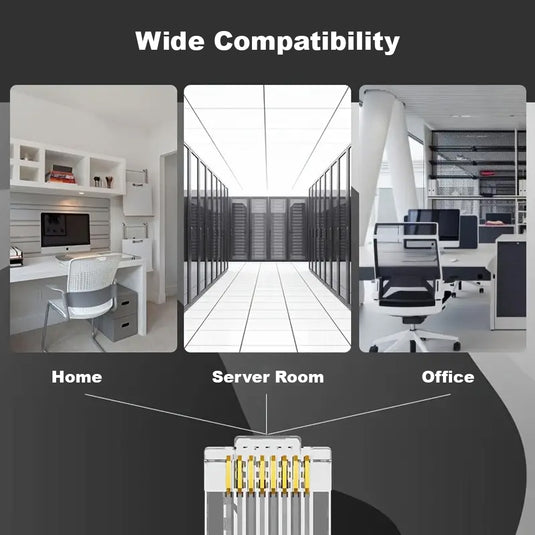 4XEM 100PK Cat6A RJ45 Ethernet Plugs/Connectors