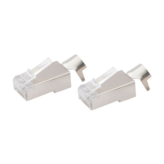 4XEM 100PK Shielded Cat6A RJ45 Ethernet Plugs/Connectors