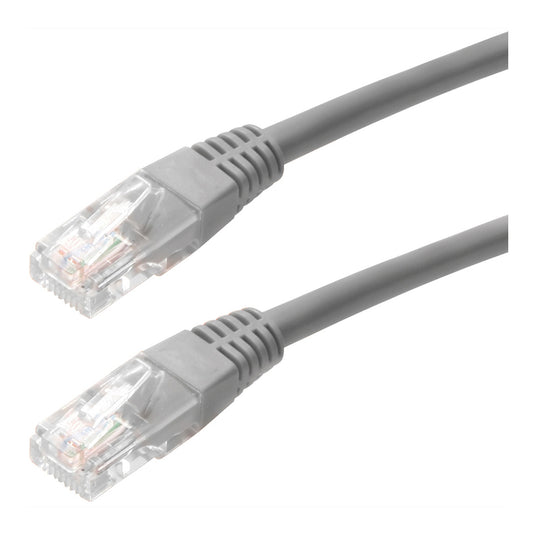 4XEM 1FT Cat5e Molded RJ45 UTP Network Patch Cable Gray – 10 Pack