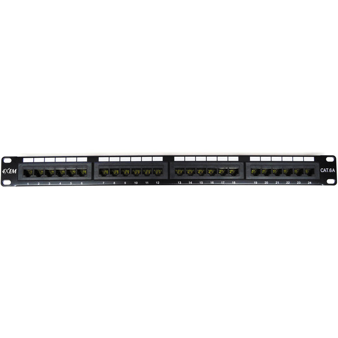 4XEM CAT6A 24-Port Patch Panel