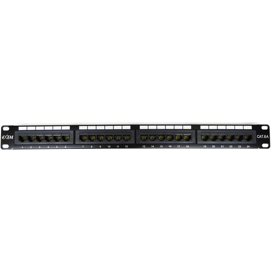 4XEM CAT6A 24-Port Patch Panel