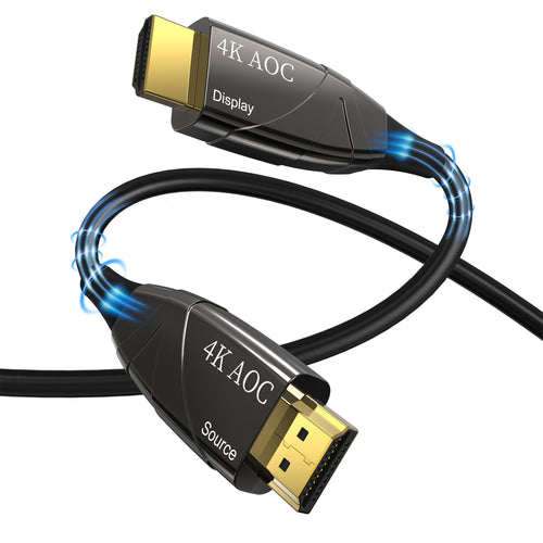 4XEM 15M 50FT ACTIVE OPTICAL FIBER HDMI 2.0 CABLE