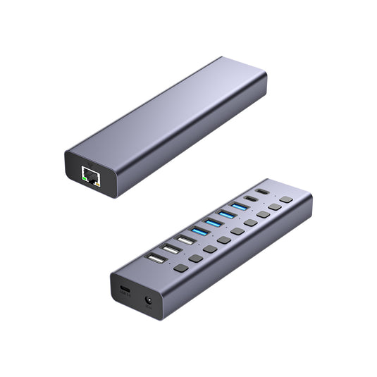 4XEM 10-port USB 3.0 Hub with Gigabit Ethernet