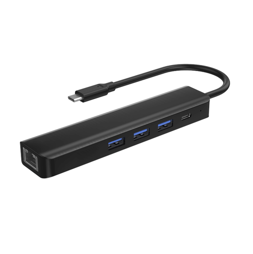 4XEM USB 3.0 5-in-1 Ethernet, USB-A and USB-C Docking Station with Power Delivery