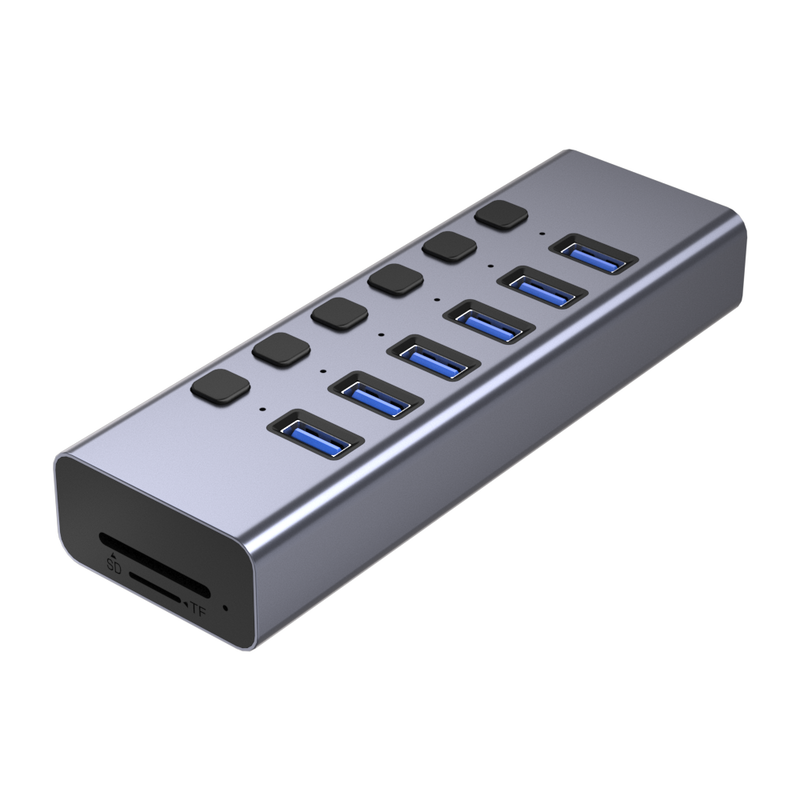 Load image into Gallery viewer, 4XEM 8-in-1 Multi port power USB Hub
