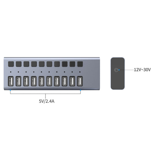 4XEM 10-in-1 USB 3.0 Charging Hub