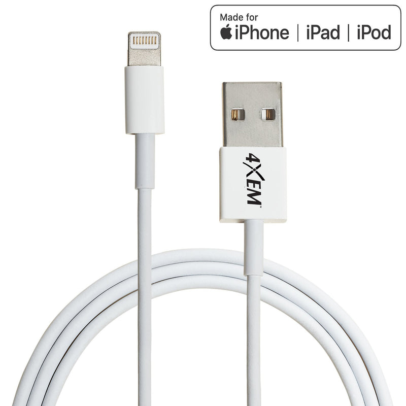 Load image into Gallery viewer, 4XEM 3ft 1m Lightning cable for Apple iPhone, iPad, iPod - MFi Certified
