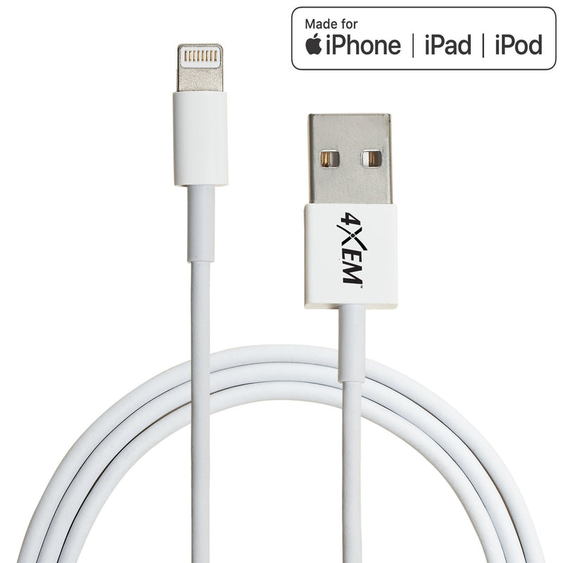 Load image into Gallery viewer, 4XEM 6ft 2m Lightning cable for Apple iPhone, iPad, iPod - MFi Certified
