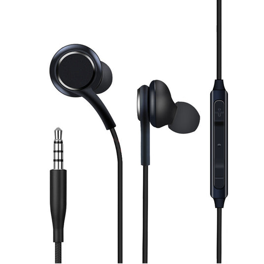 4XEM 3.5mm AKG Earphones with Mic and Volume Control Black