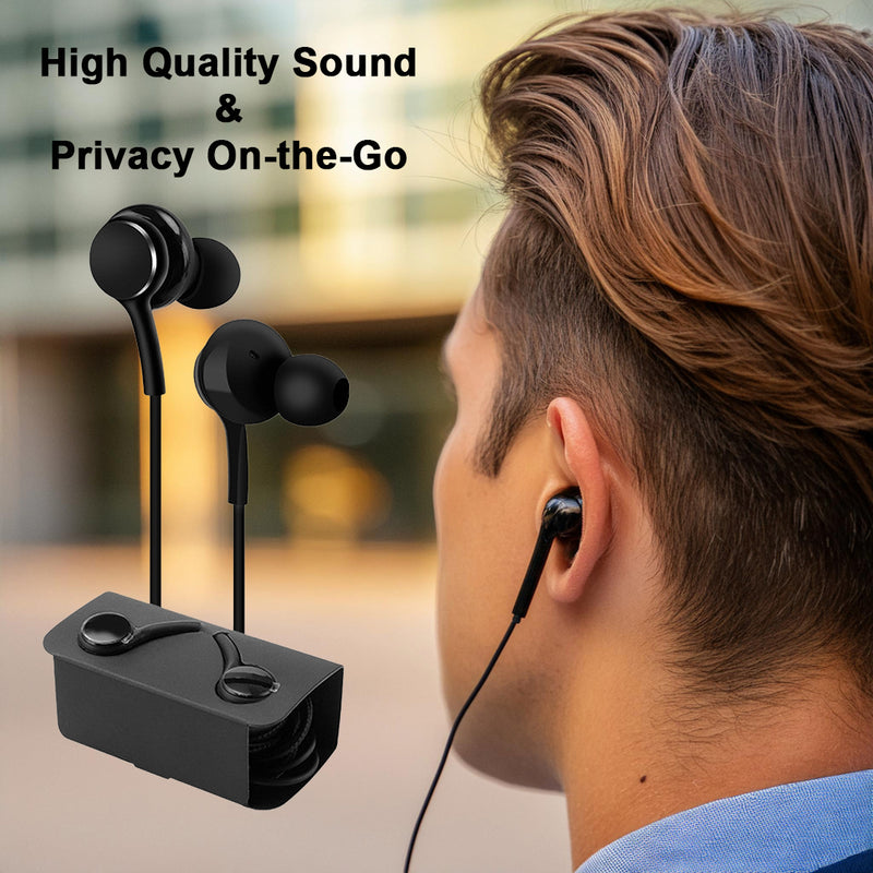 Load image into Gallery viewer, 4XEM USB-C Earphones with Mic and Volume Control (Black)
