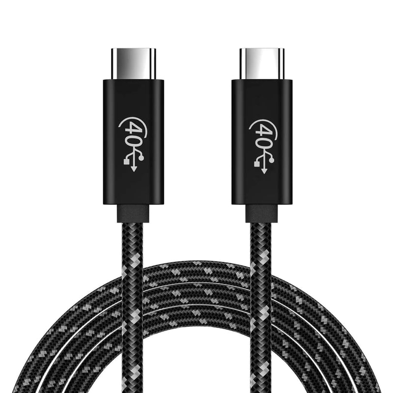 Load image into Gallery viewer, 4XEM Nylon Braided USB-C to C 40 Gigabit 80CM/0.80M Cable
