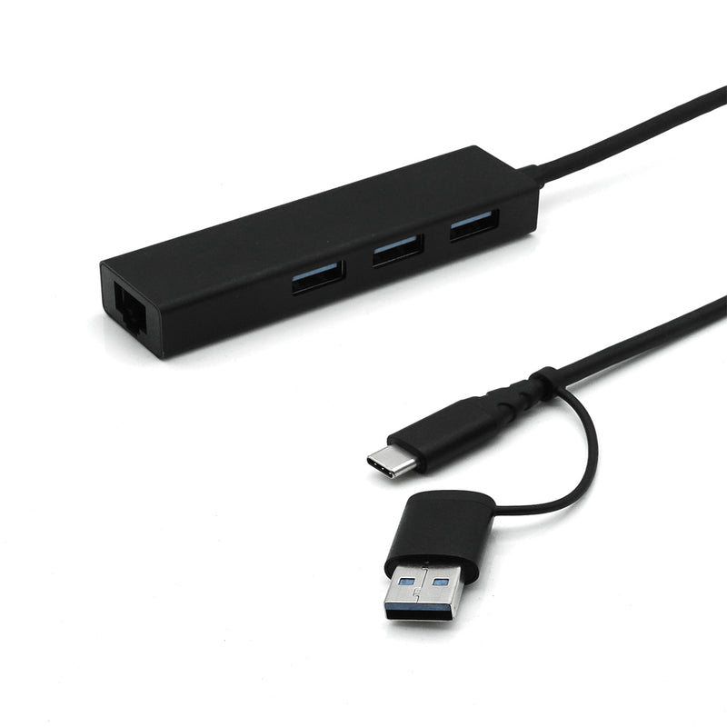 Load image into Gallery viewer, 4XEM 3 port USB-C &amp; USB-A Hub with RJ-45 Ethernet and USB-A Adapter- TAA
