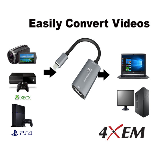 4XEM USB-C to HDMI Video Capture Card