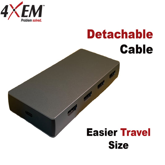 4XEM 6-in-1 4 HDMI port USB-C Hub