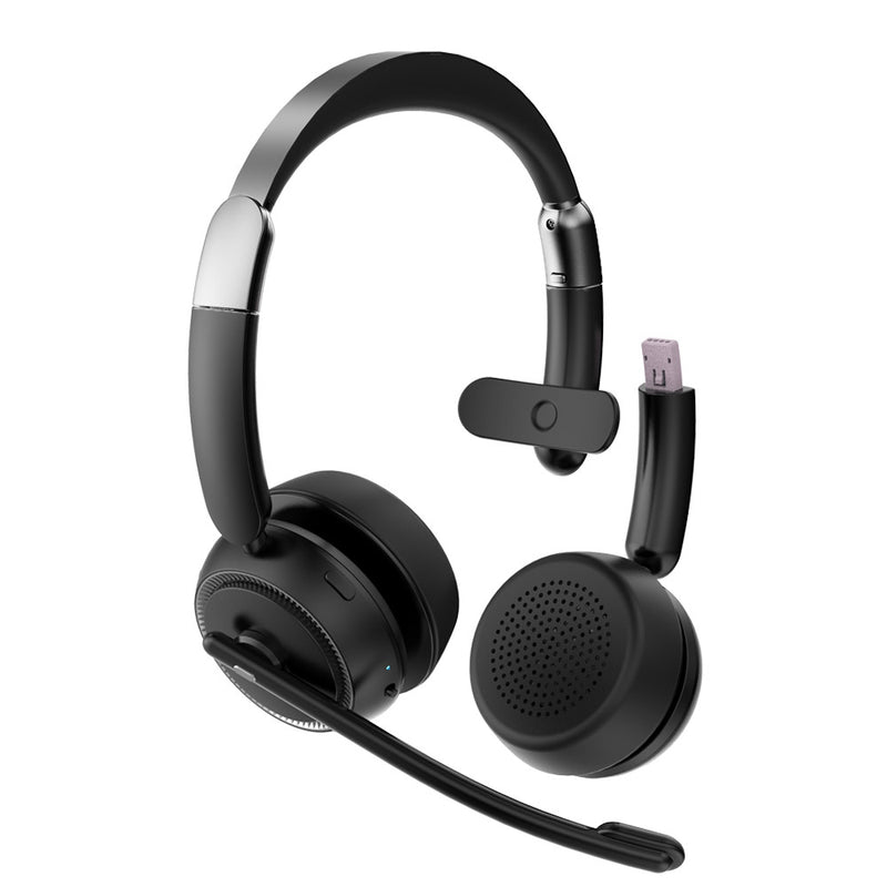 Load image into Gallery viewer, 4XEM Bluetooth Wireless Office Interchangeable Single and Dual Speaker Headset
