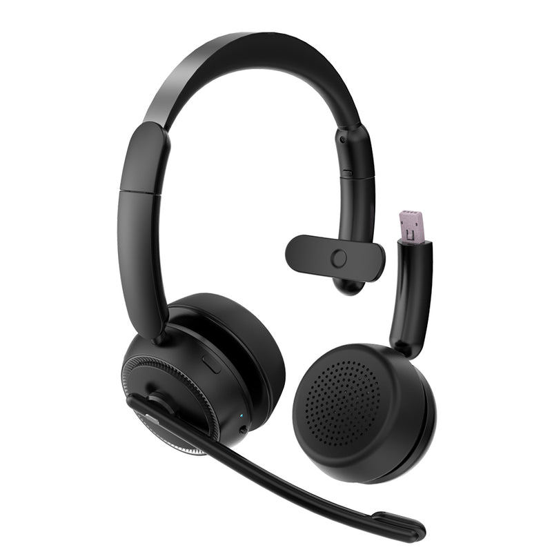 Load image into Gallery viewer, 4XEM Bluetooth Wireless Office Interchangeable Single and Dual Speaker Headset
