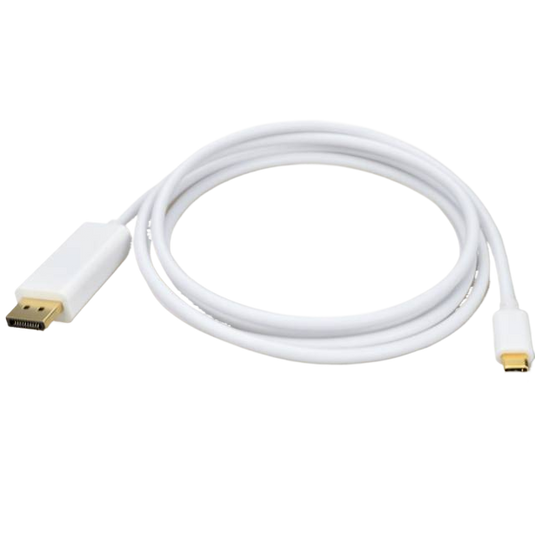 4XEM USB-C to DisplayPort Cable - 10FT - White