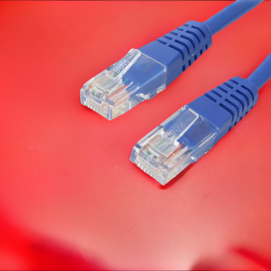 4XEM 100FT Cat6 Molded RJ45 UTP Network Patch Cable Blue