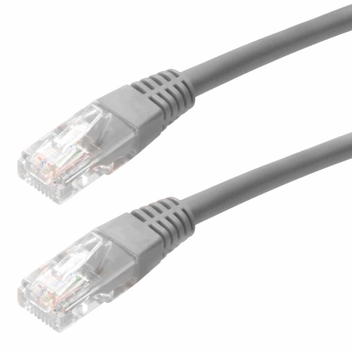 4XEM 3FT Cat5e Molded RJ45 UTP Network Patch Cable Gray