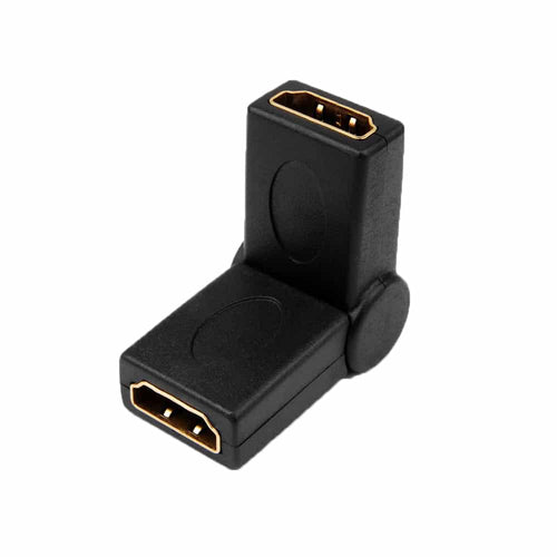 4XEM 90 Degree Swivel HDMI A Female To HDMI A Female Adapter