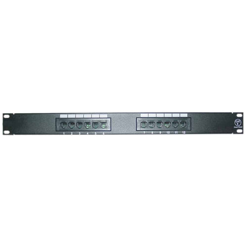 4XEM 12 Port CAT6 Rackmount Patch Panel