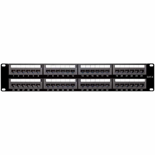 4XEM 48 Port CAT6 Rackmount Patch Panel