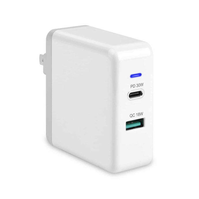 4XEM USB-C and USB-A 48W FAST CHARGING QUICK CHARGE 3.0 Dual WALL CHARGER