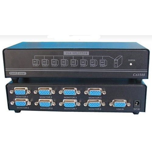 4XEM 8-Port VGA Splitter 350Mhz