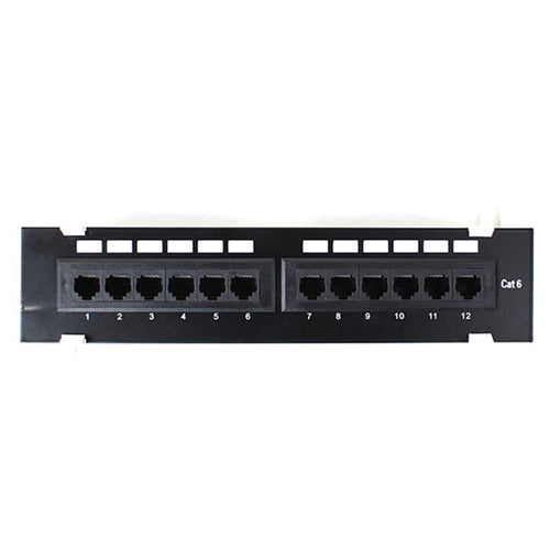 4XEM 12 Port CAT6 wall mount patch panel